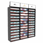 Tobacco FLEXRACK™ TOWER X6 set for up to 4,212 cigarette packs and OTP